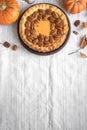 Pumpkin Pecan Pie Royalty Free Stock Photo