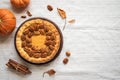 Pumpkin Pecan Pie Royalty Free Stock Photo