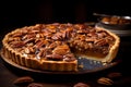 Pumpkin Pecan Pie (Generative AI) Royalty Free Stock Photo