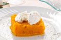 Pumpkin pie with fresh cheese Royalty Free Stock Photo