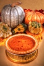 Festive Pumpkin Pie Royalty Free Stock Photo