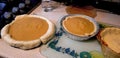 Pumpkin pie Halloween dinner