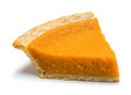 Pumpkin Pie Slice Royalty Free Stock Photo