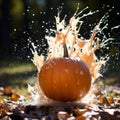 A Pumpkin Plummeting: A Dynamic and Action-Packed Fall