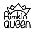 Pumpkin Queen lettering text. Festive vector illustration. Halloween print, poster, invitation or banner.