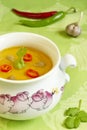 Pumpkin ÃÂream soup Royalty Free Stock Photo