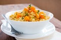 Pumpkin risotto Royalty Free Stock Photo