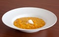 Pumpkin risotto Royalty Free Stock Photo