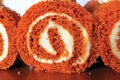 Pumpkin Roll Slices Royalty Free Stock Photo