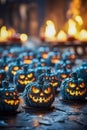 Pumpkin's Wicked Welcome: Creepy Halloween Smile, Generative AI