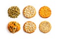 Pumpkin Seeds Cookies Isolated, Pepita Grains Biscuit, Healthy Cereal Crackers, Homemade Pumpkin Seed