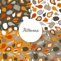Thanksgiving Day. Collection seamless pattern with pumpkins. Royalty Free Stock Photo