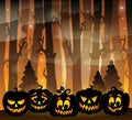 Pumpkin silhouettes theme image 2