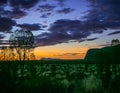Pumpkin Sky Over Uluru Royalty Free Stock Photo