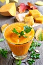 Pumpkin smoothie, juice