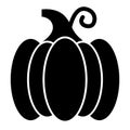 Pumpkin solid icon. Gourd vector illustration isolated on white. Pepo glyph style design, designed for web and app. Eps