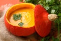 Pumpkin soup Royalty Free Stock Photo