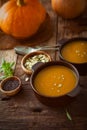 Pumpkin soup Royalty Free Stock Photo
