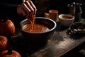 Pumpkin Soup in a Bowl - Warm and Delicious Autumn Delight