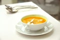 Pumpkin soup Royalty Free Stock Photo
