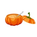 Pumpkin soup .