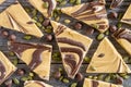 Pumpkin Spice and Chocolate Swirled Bark Candy