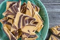 Pumpkin Spice and Chocolate Swirled Bark Candy