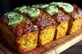 Pumpkin spice Christmas quick bread Royalty Free Stock Photo