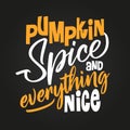 Pumpkin Spice and Everything Nice. Royalty Free Stock Photo