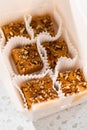 Pumpkin spice fudge with pecans Royalty Free Stock Photo