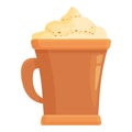 Pumpkin spice latte icon cartoon vector. Fall caffee