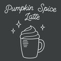 Pumpkin Spice Latte Royalty Free Stock Photo