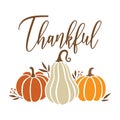 Fall Thanksgiving Pumpkin Vector Illustration Royalty Free Stock Photo