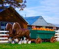 Pumpkin Wagon #2 Royalty Free Stock Photo