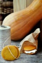 Pumpkin whoopie cookie