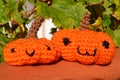 Pumpkins amigurumi crochet toy