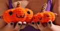 Pumpkins amigurumi crochet toys