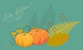 pumpkins, attributes of autumn