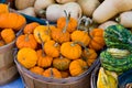 Pumpkins in a basket