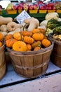 Pumpkins in a basket