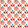 Pumpkins emoji icons pattern