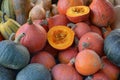 Pumpkins on a farmers market