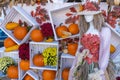 Pumpkins October Halloween Autumn Decoration and Flowers