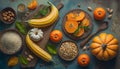 Pumpkins and orange stillife Royalty Free Stock Photo