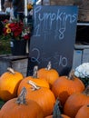 Pumpkins for sale Royalty Free Stock Photo