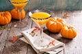Pumpkintini pumpkin martini coctail Royalty Free Stock Photo