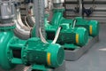 Pumps in boiler-house Royalty Free Stock Photo