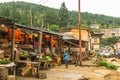 Punakha, Bhutan - September 10, 2016: Local Bhutanese market in Punakha, Bhutan.