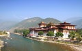 Punakha Dzong Monastery or Pungthang Dewachen Phodrang Palace o