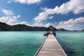 Puncak Harfat Harun Fatimah geosite Raja Ampat , Indonesia Royalty Free Stock Photo